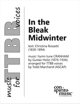 In the Bleak Midwinter TTBB choral sheet music cover